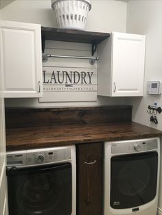 the laundry room is clean and ready for us to use