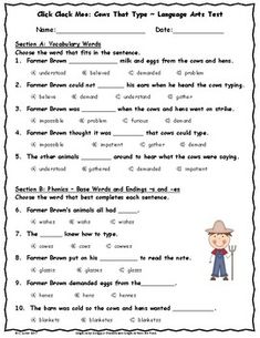 worksheet for grade 2 students to practice their language skills and reading the text