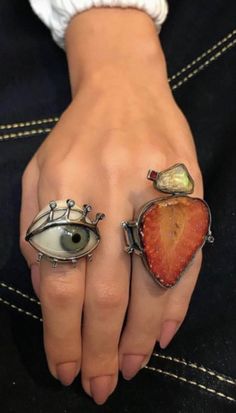 Expensive Engagement Rings, I'm With The Band, Dope Jewelry, Funky Jewelry, Jewelry Lookbook, Rings Simple, Dream Jewelry, Aesthetic Vintage, Gemstone Healing