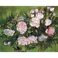 Pink Roses Poster Print by Vincent Van Gogh-VARPDX374532 Image 1 Van Gogh Still Life, Van Gogh Flowers, فنسنت فان جوخ, Vincent Van Gogh Art, Vincent Van Gogh Paintings, Arte Van Gogh, Van Gogh Museum, Van Gogh Paintings, Art Van