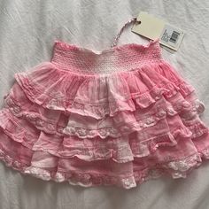 Brand New. Summer Tiered Mini Skirt, Playful Ruffled Skirt For Spring, Sweet Summer Bottoms With Ruffles, Playful Ruffled Summer Skirt, Sweet Ruffled Bottoms For Summer, Sweet Ruffled Summer Bottoms, Playful Spring Tiered Skirt, Sweet Tiered Skirt For Summer, Sweet Summer Tiered Skirt