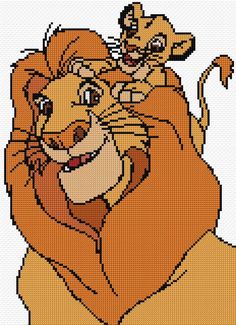 the lion and the mouse cross stitch pattern