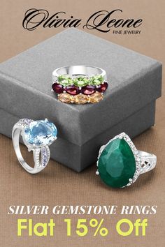 Get Flat 15% Off on Silver Gemstone Rings Ruby Ring