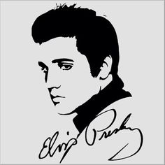 elvis presley with pink flowers in his hair and the words, ellip on it