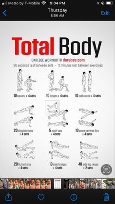 the total body workout screenshot shows how to do it and how to use it