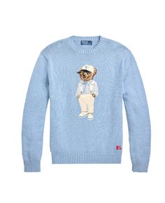 Indulge in luxury with our Polo Ralph Lauren Polo bear cotton jumper. Crafted from premium cotton, this exclusive piece features the iconic Polo bear logo. Elevate your wardrobe with this sophisticated and timeless addition, perfect for any occasion.Highlightslight bluecottonsignature Polo Bear motifembroided logo on the sideribbed knitcrew necklong sleevesstraight hemCompositionCotton 94%, Linen/Flax 3%, Mulberry Silk 3%Washing instructionsRead Manufacturer GuidelinesBrand style ID: 710941059001Colour: 001 Ralph Lauren Summer, Ralph Lauren Pullover, Women Ralph Lauren, Summer Cardigan, Cotton Jumper, Cable Knit Jumper, Polo Bear, Knit Jumper, Jumpers For Women