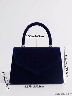 BagForLove - Compact Magnetic Top-Handle Square Bag Product Description Color Royal Blue Magnetic Yes Style Glamorous Pattern Type Plain Bag Size Small Closure Type Magnet Type Square Bag Material Flannelette Composition 100% Polyester Care Instructions Do not wash Size Chart INCH CM Bag Height Bag Length Bag Width Handle Height Strap Length 6.1 inch 8.7 inch 2.8 inch 3.5 inch 47.2 inch Bag Height Bag Length Bag Width Handle Height Strap Length 15.5 cm 22 cm 7 cm 9 cm 120 cm Details Pictures Similar Products h2 { text-align: center; } /* æ¢è¡ */ li{ white-space: normal; word-break: break-all; word-wrap: break-word; } .red-box { width: 100%; display: flex; flex-direction: row; flex-wrap: wrap; justify-content: center; } .red-box > div { width: 190px; height: 250px; margin: 10px; } .red-bo Blue Large Capacity Satchel For Evening, Large Capacity Blue Satchel For Evening, Party Bag With Adjustable Handle, Handheld Party Bag With Adjustable Handle, Handheld Party Bags With Adjustable Handle, Blue Large Capacity Shoulder Bag For Parties, Party Tote Shoulder Bag With Adjustable Handle, Party Tote Bag With Adjustable Handle, Event Bag With Detachable Handle