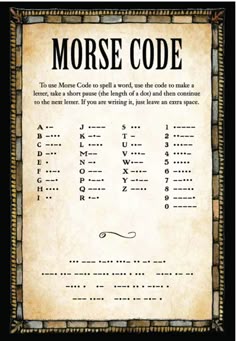 an old fashioned morse code is shown