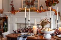 size: 12x8in Photographic Print: Thanksgiving Dinner Table Decorated for Fall by Kristen Prahl : Thanksgiving Prep, Thanksgiving Dinner Table, Hosting Thanksgiving, Thanksgiving Family, Thanksgiving Tablescapes, Thanksgiving Centerpieces, Thanksgiving Activities, Fall Table, Thanksgiving Table