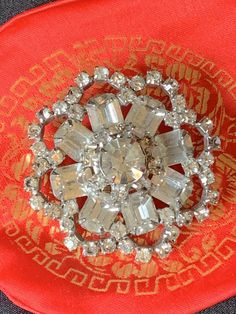 "Rhinestone Pin, rhinestone Jewelry, Dress Brooch, Ladies Pin, Vintage fashion, Vintage Party Pin,Cocktail Pin,Costume Jewelry,Crystal Diamente Brooch 2\" x 2\". No stones missing. No maker Great vintage condition. Stunning classic design. We refund shipping over $2. Ask about international shipping. Check out: Instagram: https://www.instagram.com/rusticbuckets/ Facebook: https://www.facebook.com/rusticbuckets Pinterest: @rusticbuckets Our sister store Rustic Buckets South for more items: https: Crystal Rhinestone Brooches For Costume Jewelry, Crystal Rhinestone Brooches Costume Jewelry, Party Crystal Brooches Costume Jewelry, Crystal Round Brooch For Party, Crystal Brooches With Rhinestones For Anniversary, Round Crystal Brooch For Party, Formal Crystal Rhinestone Brooches, Glamorous Rhinestones Brooches For Party, Formal Crystal Brooches With Rhinestones