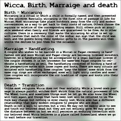 Wicca birth, marriage & death Pagan History, Wiccan Wedding, Hand Fasting, Pagan Wedding