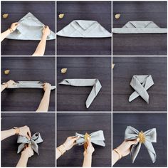 step by step instructions on how to make an origami bow