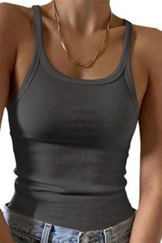 Introducing the Meridress Stretchy Ribbed Knit Crop Cami Top - the perfect addition to your wardrobe! Made from stretchy ribbed knit fabric, this top offers both comfort and style. The cropped length adds a touch of trendiness while the soft material hugs your curves for a flattering fit. Upgrade your look today! Material:Cotton+Polyester SIZE US/CAN BUST WAIST HIPS S 2-4 33"-34" 26"-27" 36"-37" M 6-8 35"-36" 28"-29" 38"-39" L 10-12 37"-39" 30"-32" 40"-42" XL 12-14 40"-42" 33"-35" 43"-45" Solid Ribbed Stretch Top, Ribbed Solid Stretch Tops, Stretch Solid Ribbed Top, Solid Stretch Ribbed Tops, Non-stretch Ribbed Knit Tops, Stretch Ribbed Gray Tops, Non-stretch Ribbed Sleeveless Tops, Ribbed Non-stretch Sleeveless Top, Non-stretch Solid Color Tops For Loungewear