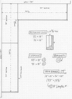 a drawing of the floor plan for an apartment