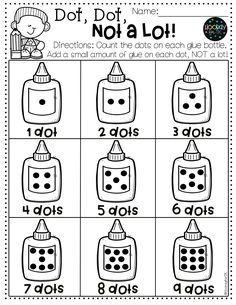 a printable worksheet for counting the numbers to 10 with pictures on it