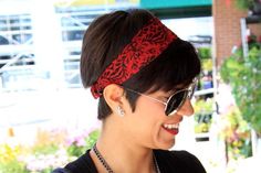 Hairstyles Bandana, Cute Bandana Hairstyles, Bandana Hairstyles Short, Rockabilly Hairstyles, Motorcycle Hairstyles, Cute Ponytail Hairstyles, Hairstyle Updo, Bangs Hairstyle