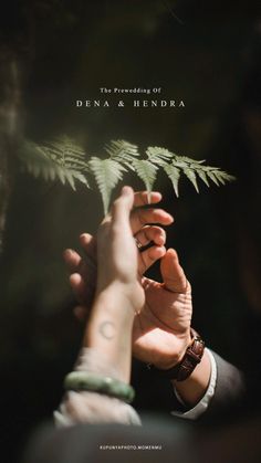 the power of denna and hendra poster with two hands reaching out to each other