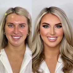 Type Of Makeup, Pretty Blonde Hair, Wedding Makeup Bride, Bridal Trial, Bridal Makeup Wedding, Wedding Day Makeup, Braut Make-up, Makeup Transformation