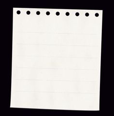 a piece of white paper with black dots on it and lined in two rows, against a black background