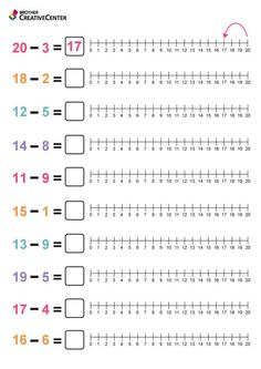 the number line worksheet with numbers to 10 and counting them in two different ways