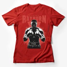 Rayburn Retro Boxing T-Shirt, Vintage Boxer Graphic Tee, Classic Fight Sports Fan Shirt, Gift for Boxing Lovers Female T-Shirt Custom graphic T-Shirt.Customize your color Punk Logo, Boxers Design, Vintage Boxer, Black And White Football, Boxing Shirts, Retro Sports, Black And White Shirt, Football Tees, Casual Athletic