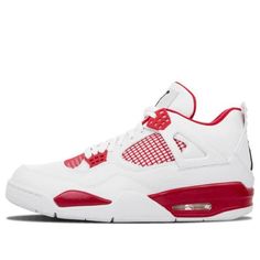 Looking for a sneaker that will make you stand out from the rest? Then check out the Air Jordan 4 Retro ‘Alternate 89’! This sneaker is part of the Air Jordan ‘Alternate Collection’ and features a design based on the Chicago Bulls’ home uniform. The white and red colorway is sure to turn heads, while the comfortable construction will make this sneaker your go-to choice for all day wear. (AJ4/SNKR/Men's/Atlanta/High Top/Basketball) Casual Air Jordan 4 Breathable Mid-top Sneakers, Casual Air Jordan 4 Mid-top Breathable, Sporty Air Jordan 4 Mid-top Breathable, Sporty Breathable Air Jordan 4 Mid-top, Sporty Air Jordan 4 High-top With Cushioned Footbed, Sporty Air Jordan 4 Mid-top With Cushioned Footbed, Air Jordan 4 Boost Midsole High-top, Sporty Air Jordan 4 Mid-top With Boost Midsole, Breathable Air Jordan 4 Lace-up For Streetwear