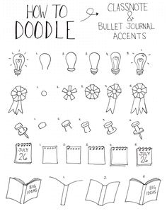 How To Doodle, Doodle Art For Beginners, Inspiration Journal, Arte Doodle, Doodle Art Journals, Bullet Journal Notebook