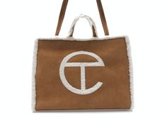 Check out the Telfar x UGG Shopping Bag Large Chestnut available on @StockX Telfar X Ugg, Telfar Bags, Fossil Satchel, Mothers Bag, Sheepskin Slippers, Leather Luggage Tags, Brown Tote, Quilted Crossbody Bag, Leather Luggage