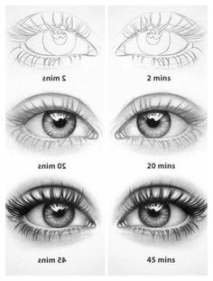 the different types of eyes and how to draw them