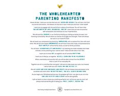 the poster for the children's book, the unheleated parenting manfest