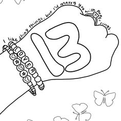 the letter b is for butterfly coloring page with butterflies around it and flowers in the background