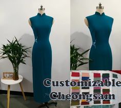 🙋Please fill in your measurements in the personalized information or order message! Inches or CM. 📏1. Chest 📏2. Waist 📏3. Hips 📏4.Height 📏5.Weight 📏6.Dress length 🎀We can also customize a uniquely designed dress for you exactly according to your ideas. 💡When you want to customize other colors and fabrics, please purchase the corresponding item. ✂Purely handmade customized products, we will only start making them after receiving your order. It usually takes about 15 days to complete the Traditional Fitted Sleeveless Cheongsam, Modern Cheongsam, Dress Ball Gown, Dress Modern, Qipao Dress, Customized Products, Ball Gowns Evening, Modern Dress, Tea Ceremony