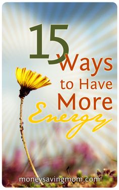 Feeling drained  exhausted? This is an AMAZINGLY practical and refreshing series on how to have more energy. Start implementing these great ideas today! Energy Tips, Getting More Energy, Have More Energy, Money Saving Mom, Feeling Drained, More Energy, Great Ideas, How To Increase Energy