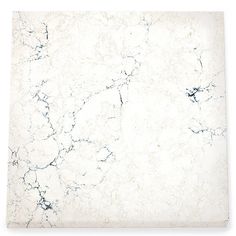 a white marble tile with black veining on the top and bottom, as well as an area for text