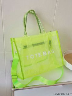 BagForLove - Chic PVC Transparent Tote Bag with Double Handles & Letter Pattern Product Description Color Green Strap Type Double Handle Style Fashionable Pattern Type Letter Bag Size Medium Type Top Handle Bag Closure Type Zipper Material PVC Composition 100% Polyvinyl Chloride Size Chart INCH CM Bag Length Bag Width Bag Height Handle Height Strap Length 13.8 inch 5.5 inch 9.8 inch 5.9 inch 39.4 inch Bag Length Bag Width Bag Height Handle Height Strap Length 35 cm 14 cm 25 cm 15 cm 100 cm Details Pictures Similar Products h2 { text-align: center; } /* æ¢è¡ */ li{ white-space: normal; word-break: break-all; word-wrap: break-word; } .red-box { width: 100%; display: flex; flex-direction: row; flex-wrap: wrap; justify-content: center; } .red-box > div { width: 190px; height: 250px; margin: Clear Beach Bag, Branded Tote Bags, Purple Tote Bag, Clear Beaches, Clear Tote Bags, Jelly Bag, Retro Bags, Green Tote, Pink Handbags