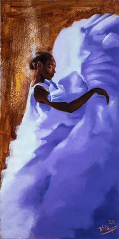 Danseuse Giclee Canvas, African American Art, Canvas, Wall Art, Black Art, Modern Art, Prints, Portrait, Art, Purple, Ballet dancer Black Art Work, Dope Artwork, Black Dancers, African American Couples, Dancing Art, Dancers Art, Black Fathers, Afrocentric Art, Amazing Artwork