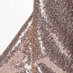 54" x 4 Yards Rose Gold | Blush Premium Sequin Fabric Bolt | TableclothsFactory Chiavari Chairs Decor, Lace Runner, Shelf Liners, Velvet Collection, Wedding Linens, Net Fabric, Organza Fabric, Fabric Bolts, Sequin Fabric