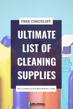 the ultimate list of cleaning supplies