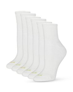 Hue Sport Mini Crew Socks, Pack of 6 Hue Mini Crew Socks, White Crew Socks, Xmas Wishlist, Sock Packs, White Socks, No Show Socks, Designer Socks, Sport Socks, Color Stripes