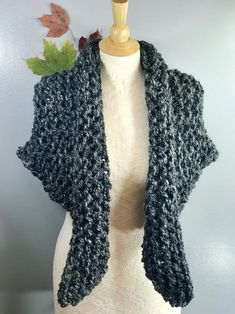 This triangle shawl is made from a chunky yarn blend (90% acrylic and 10% wool). I can make it 100% acrylic for those who are sensitive to wool. The wing span is about 60-62 inches for XS-S, 66-68 for M-L and 70-72 for XL-1X. CARE: Dry clean or wash in cold water, gentle cycle, lay flat to dry. For a metal pin, visit this listing: https://www.etsy.com/listing/517205858/highlands-inspired-medieval-shawl-pin?ga_search_query=pin&ref=shop_items_search_1&sca=1 All items are made from a high q Knitted Shawl For Fall, Cozy Chunky Knit Shawl For Fall, Winter Knitted Acrylic Yarn Shawl, Winter Knitted Acrylic Shawl, Winter Acrylic Yarn Knit Shawl, One Size Open Knit Shrug For Winter, Hand Knitted Yarn Shawl For Winter, Winter Knitted Yarn Shawl, Winter Hand Knitted Yarn Shawl