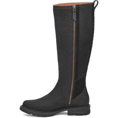 Designed to be comfortable yet polished enough for everyday wear  the women's Teva Rowena Tall boots have waterproof leather uppers  MAX-COMF insoles and durable rubber outsoles. Teva Boots, Tall Boots Black, Womens Casual Boots, Black Boots Tall, Rei Co-op, Tall Boots, Casual Boots, Boots Black, Womens Boots