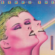 an album cover with a woman's face and a pencil sticking out of her mouth