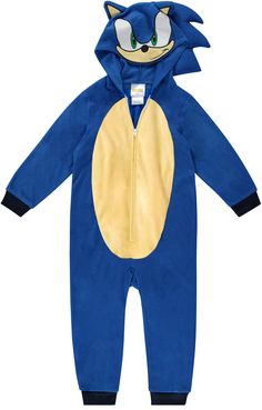 PRICES MAY VARY. Perfect for Sonic Fans - This official Sega License kids onesie pajamas features Sonic The Hedgehog, making it a must-have for all kids! The long sleeve, one piece design provides warmth and comfort, while the zip up feature makes it easy to put on and take off. It also doubles as a hooded blanket, adding an extra layer of coziness. Perfect for both sleep and play time and ideal for wearing on Christmas, Halloween, or any fun sleepover. Available in sizes for boys 4,6,8, and 10. Sonic Onesie, Onesie Blanket, Sonic Costumes, Sonic Costume, One Piece Costume, Blanket Sleeper, Boys Sleepwear, Comfy Sets, Onesie Pajamas