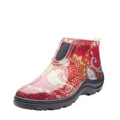 Fashion Rain Boots, Barn Boots, Rain Boots Fashion, Garden Boots, Out Of The Closet, Womens Rain Boots, Red Paisley, Fun Fashion, Womens Ankle Boots