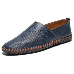 Category:Loafers  Slip-Ons; Upper Materials:Cowhide; Season:Spring,Summer; Gender:Men's; Activity:Walking; Toe Shape:Round Toe; Style:Classic,Casual; Outsole Materials:Rubber; Occasion:Outdoor,Daily; Closure Type:Loafer; Function:Breathable; Pattern:Solid Colored; Listing Date:05/16/2023; 2024 Trends:Comfort Shoes,Plus Size,Handmade Shoes; Foot Length:; Foot Width:; SizeChart1_ID:2:184042; Size chart date source:Provided by Supplier. Mens Slip Ons, Shoes Walking, Loafers Online, 2023 Trends, Men's Loafers, Daily Walk, 2024 Trends, Classic Casual, Comfort Shoes