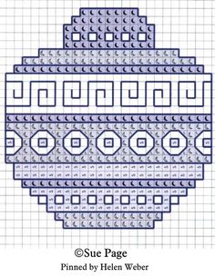 a cross stitch pattern for a vase