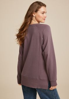 Willowsoft Sweatshirt - Materials & Care:imported - 60% cotton 40% polyester - machine wash Fall Cotton Tops With Soft Texture, Soft Texture Cotton Tops For Fall, Soft-washed Cozy Fit Tops For Everyday, Soft Crew Neck Top For Fall, Soft-washed Cozy Fit Tops For Loungewear, Soft Texture Crew Neck Top For Fall, Crew Neck Tops With Soft Texture For Fall, Oversized Soft Texture Athleisure Top, Athleisure Oversized Soft Texture Top