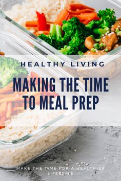 healthy living making the time to meal prep