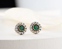 This minimalist emerald stone stud earrings will be a perfect gift as an every day jewellery for you or your best friend. Or it is a perfect gift option If you are looking for a christmas gift jewelry. Hoop Earring is made of 925K Sterling Silver by handmade. Minimalist green earrings will be a best gift idea for your mom or your loved ones as a wedding gift or anniversary gift. It can be great choice for a birthday gift for best friend or gift for mom or simply new year gift or holiday gift.  ? Elegant Green Earrings As A Gift For Her, Dainty Emerald Earrings As A Gift, Dainty Emerald Earrings Gift, Elegant Green Earrings For Her, Fine Jewelry Green Earrings For Gifts, Minimalist Green Earrings For Anniversary, Green Minimalist Earrings For Anniversary, Fine Jewelry Earrings For May Birthstone Gift, Emerald Stud Earrings