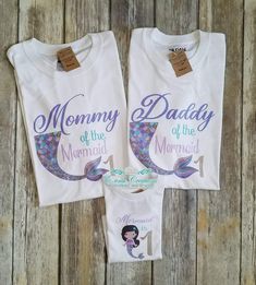 Celebrate a splash-tastic birthday with our enchanting Mermaid Birthday Shirt, perfect for the birthday girl and her entire family! This charming shirt features a beautifully designed mermaid tail, complete with glittering details and vibrant colors that capture the whimsical essence of a mermaid party.Please provide the relation for each shirt in the section providedCare Instructions:- Wash inside out on cold, gentle wash or hand wash is recommended- To give your item more longevity, lay flat t Mermaid Shirt Ideas, Mermaid Tshirt Ideas, Gigi Birthday, Mermaid Family, Mermaid Party Decor, Mermaid First Birthday, Mermaid Birthday Outfit, Mermaid Tshirt, Birthday Cruise